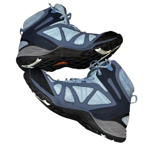 Merrell Siren Sport Q2 Mid Waterproof Boots Women’s 7 Slate Blue Hiking Trail - Picture 8 of 11